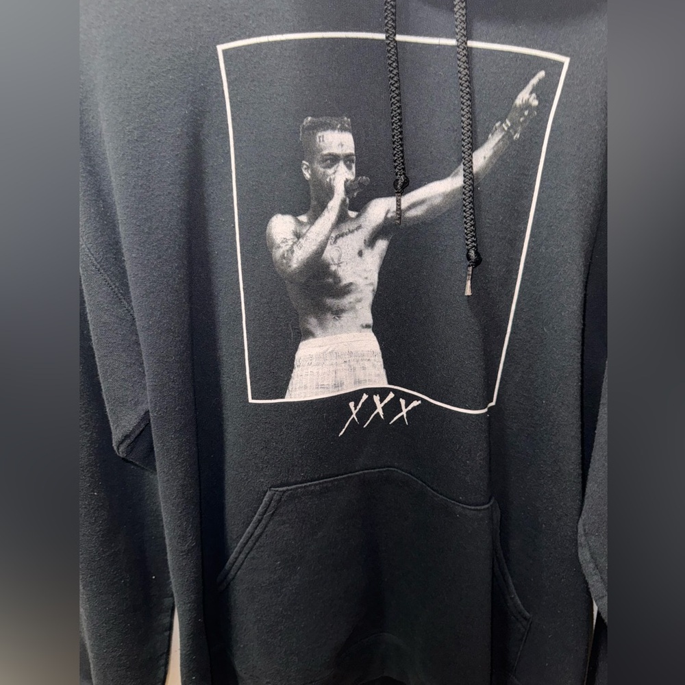 Black Graphic Hoodie
